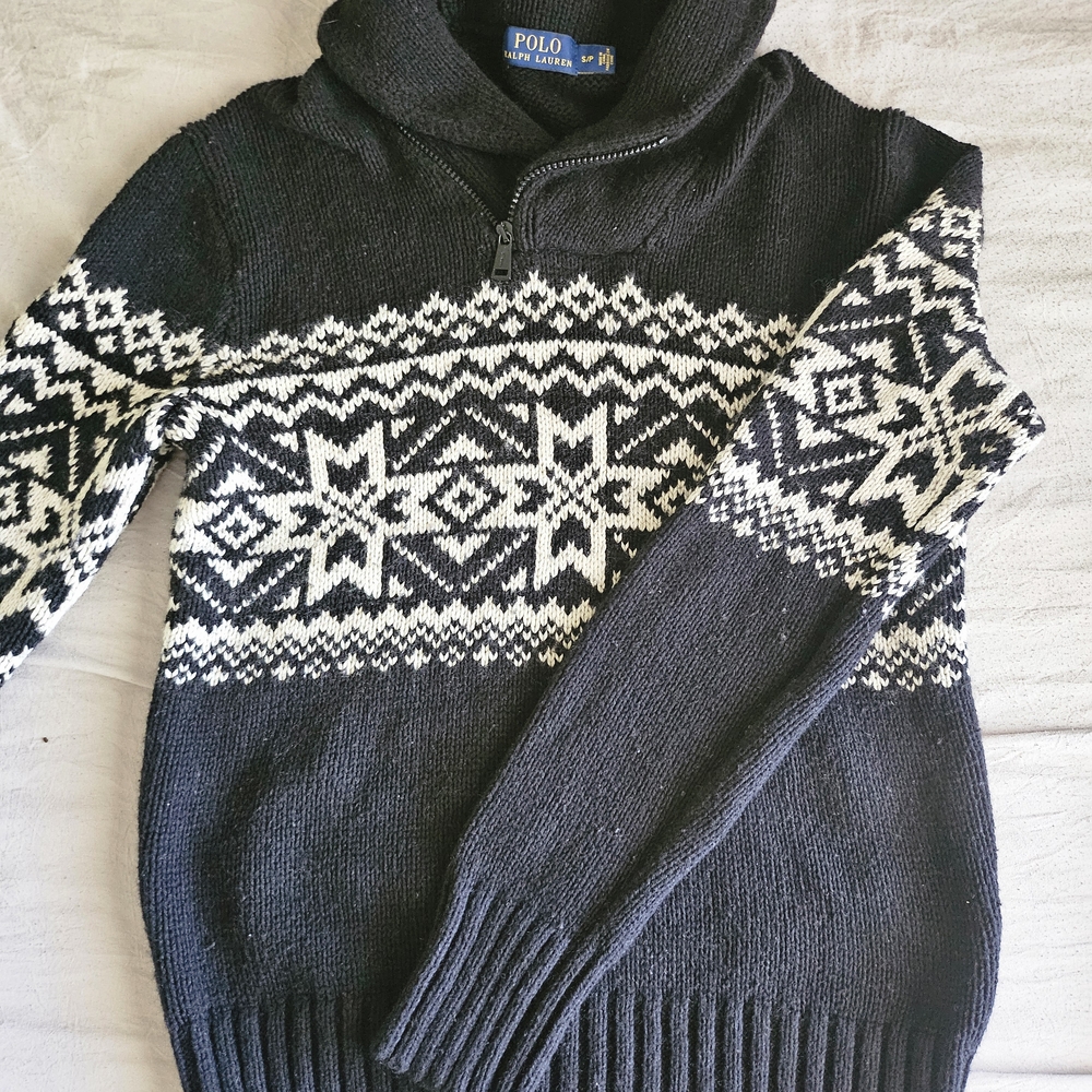 Polo by Ralph Lauren Black and White Sweater